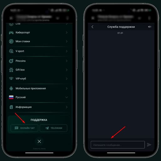 Способы связи с сотрудниками казино Pinco